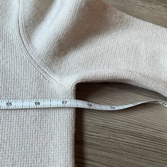 Vince Quarter zip Hooded Cashmere Wool Sweater Cream Women’s XS Designer Luxury - Picture 7 of 12